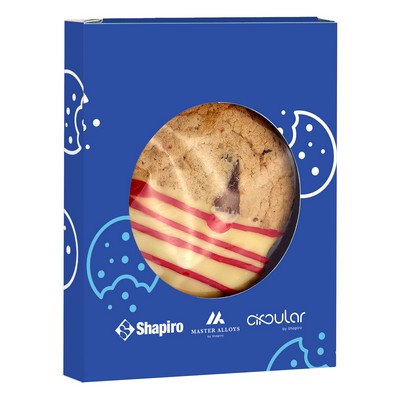 Window Box with Gourmet Cookie - Belgian Chocolate Dipped Chocolate Chip