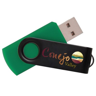 iClick® Black Swivel USB Flash Drive 64GB
